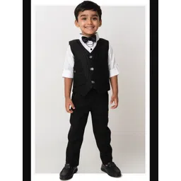 LITTLE COLLARS Boys Single-Breasted Three-Piece Suit-picture-21