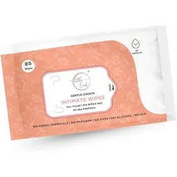 Little Crush Gentle Intimate Wipes | pH Balanced, No Harsh Chemicals, Paraben-Free, Alcohol-Free | 25 Pre-moistened Sheets | for Travel and Daily Use-image-0