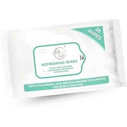 Little Crush Refreshing Facial Wipes | with Hyaluronic Acid and Niacinamide | 25 Count | Deep Cleansing and Hydrating for Skin Protection-image-5