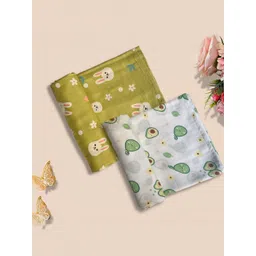 Little Dreams Grow with Style Kids Set Of 2 Printed Muslin Swaddle-picture-22