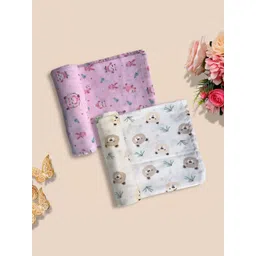 Little Dreams Grow with Style Kids Set Of 2 Printed Muslin Swaddle-picture-42