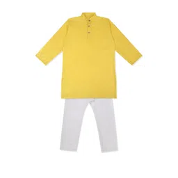 Little Dreams Boys Self Design Kurta with Pyjamas-picture-48