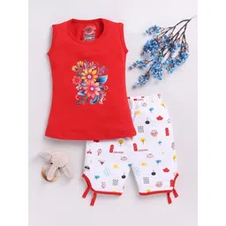 LITTLE FIGHTER Girls Printed Top with Shorts-picture-49