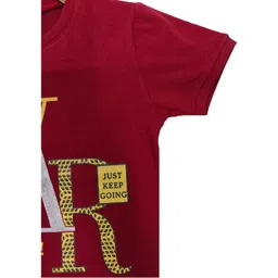 Little funky Unisex Maroon Tshirts image 2