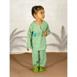 LITTLE GINNIE Crab Printed Pure Cotton Clothing Set-picture-15