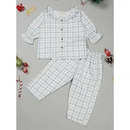 LITTLE GINNIE Girls Printed Shirt with Trousers-picture-20
