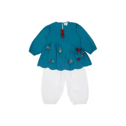LITTLE GINNIE Girls Printed Top with Trousers image 4