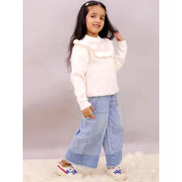 LITTLE GINNIE Girls Printed Woollen Pullover-picture-23