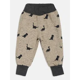 Little Kangaroos Boys Beige Printed Joggers-picture-11