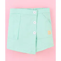 Little Kangaroos Cotton Mid Thigh Length Solid Skort - Blue-picture-27