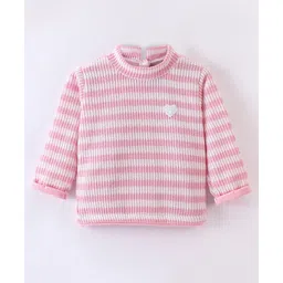 Little Kangaroos Full Sleeves Pullover Sweater Striped - Pink-picture-21