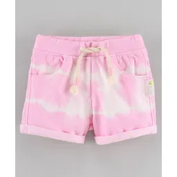 Little Kangaroos Mid Thigh Shorts Placement Print - Pink-picture-31