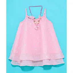 Little Kangaroos Sleeveless Party Top Floral Print - Pink-picture-13