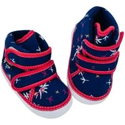 little legs Navy Blue Floral Bootie.-picture-38