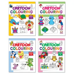 little masters Cartoon Coloring Books Vol 1 to 4 Set Of 4 - English-picture-10
