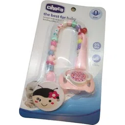 little monkeys baby Cartoon Design Silicone Pacifier/Soother with Holder Chain and Clip - blue Teether-picture-21