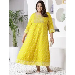 Little More By Stylum Floral Printed Anarkali Kurta-picture-19