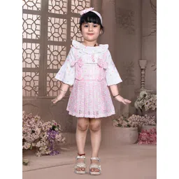 Little Needle Girls Bell Sleeves Peplum Dress-picture-34