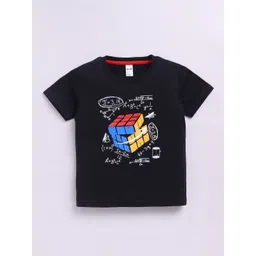 LITTLE NINJA Boys Printed Applique T-shirt-picture-29
