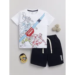 LITTLE NINJA Boys Printed T-shirt with Shorts-picture-31