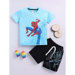 LITTLE NINJA Boys Printed T-shirt with Shorts-picture-12
