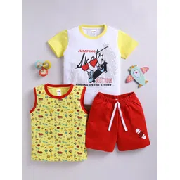 LITTLE NINJA Boys Printed T-shirt with Shorts-picture-18