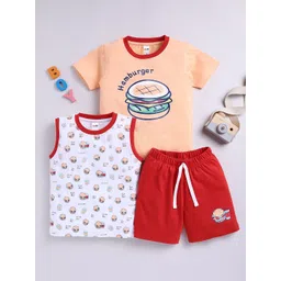 LITTLE NINJA Boys Printed T-shirt with Shorts-picture-25