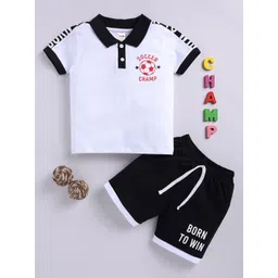 LITTLE NINJA Boys Printed T-shirt with Shorts-picture-39