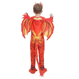 Little Surprise Box Boys Red Printed Jumpsuit-picture-34