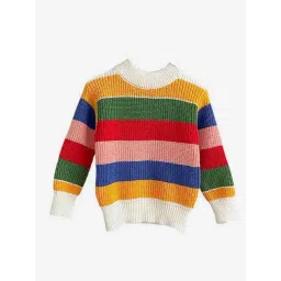 Little Surprise Box Kids Multi Blended Color Block Cardigan-picture-24