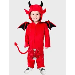 Little Surprise Box Kids Red Printed Jumpsuit-picture-11