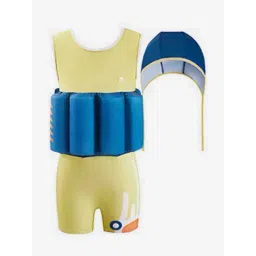 Little Surprise Box Kids Yellow & Blue Printed Swimfloatsuit-picture-19