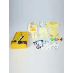 Little Surprise Box Kids Yellow Cotton Printed Full Sleeves Gift Set-picture-18