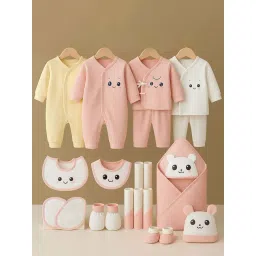 Little Surprise Box Unisex Pink Cotton Printed Gift Set (23 Pcs)-picture-19