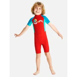Little Surprise Box Unisex Red Comfort Fit Printed Swimsuit-picture-23