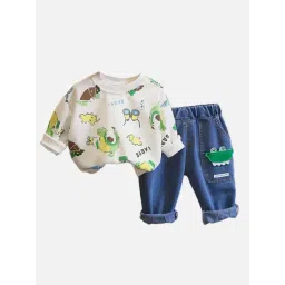 Little Surprise Box Unisex White Printed Tracksuit-picture-21