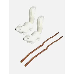 Little Surprise Box LLP 2 Pcs White Squirrel & Stem Combo Set-picture-32