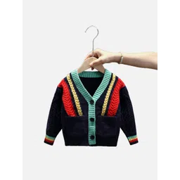 Little Surprise Box LLP Kids Cable Knit Acrylic Cardigan-picture-43