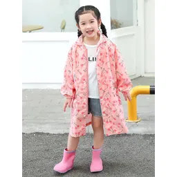 Little Surprise Box LLP Kids Merry Cherry Theme Knee length Raincoat-picture-41