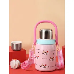 Little Surprise Box LLP Kids Pink & Blue Hat Puppy Stainless Steel Water Bottle-800 ml-picture-11