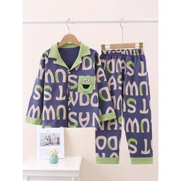 Little Surprise Box LLP Unisex Kids Graphic Printed Soft Cotton Night Suit-picture-53