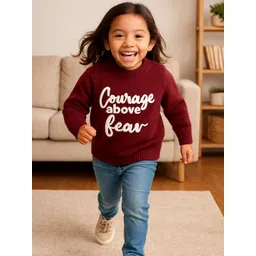 Little Surprise Box LLP Unisex Kids Typography Polyester Cardigan-picture-38