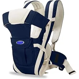 LittleBoo Baby Carrier Bag Adjustable 4 in 1 Babies Sefty Belt Infant Carry Bag with Comfortable Head Support & Buckle Straps for 0-18 Months (Navy Blue)-image-8