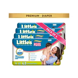Little's Baby Diapers S Size (Small) Pants Style | 4-8 kg | 168 Count - Pack of 4 | CottonSoft Baby Diaper with Leakage Guard, Wetness Indicator & 12 Hours Absorption-picture-21