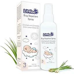 Littloo Bug Repellent Spray Enriched with Natural Citronella Oil & Lemon Grass Oil for Long Lasting Indoor Outdoor Protection from Insects For Kids, Toddlers No Harmful Chemicals -100 ML, pack of 1-picture-10