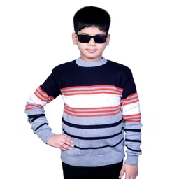Litton Kids Striped Woollen Pullover-picture-19