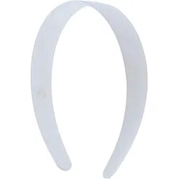 livecool white Plain Plastic 2Pcs White Head bands, 1" Wide Teeth Plain bands DIY Hair Bands Headbands for Girls Women-picture-49