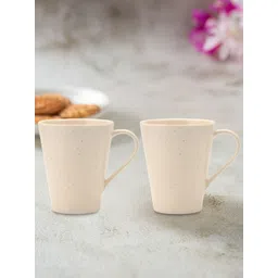 LIVING ROOTS Kona Brown 2 Pieces Pure Melamine Glossy Mugs 300ml-picture-20