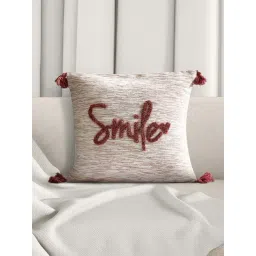 Living Scapes by Pantaloons Beige Cotton Cushion Cover-picture-35