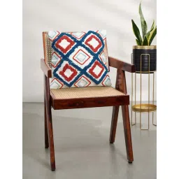 Living Scapes by Pantaloons Blue & Red Fabric Cushion Cover-picture-48